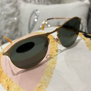 Beautiful Matte Gold Persol Sunglasses, like new!